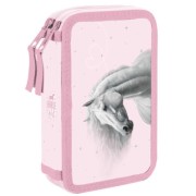 Školní penál OXYBAG Kůň Romantic, dvoupatrový