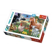 Puzzle Veselá Farma Zvířátka 33x22cm 60 dílků