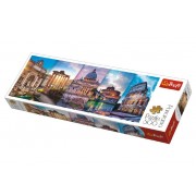 Puzzle Koláž památky Itálie panorama 500 dílků 66x23,7cm