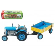 Traktor Zetor s valníkem modrý na klíček 28 cm