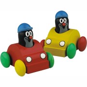 Pískací auto s Krtkem - žluté