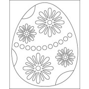 Malování pískem šablona Velikonoční vajíčko I.