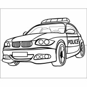 Malování pískem šablona BMW police