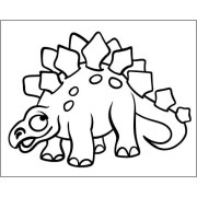 Malování pískem šablona Stegosaurus