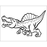 Malování pískem šablona Spinosaurus