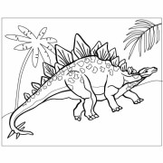 Malování pískem šablona Stegosaurus II.