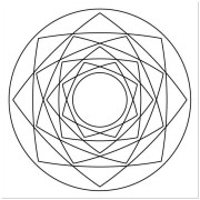 Malování pískem šablona Mandala II.
