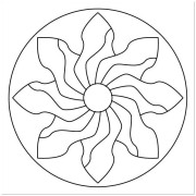Malování pískem šablona Mandala S