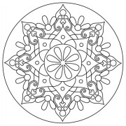 Malování pískem šablona Mandala Y