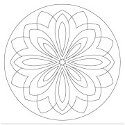 Malování pískem šablona Mandala 4.