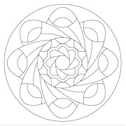 Malování pískem šablona Mandala 5.
