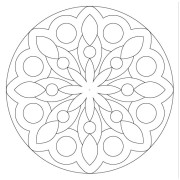 Malování pískem šablona Mandala 7.