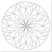 Malování pískem šablona Mandala 9.