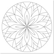 Malování pískem šablona Mandala 9.