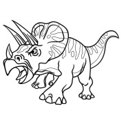 Malování pískem šablona Triceratops velký