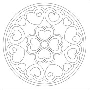 Malování pískem šablona Mandala 11.