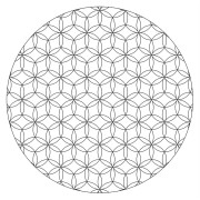 Malování pískem šablona Mandala Květ života malý