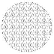Malování pískem šablona Mandala Květ života velký