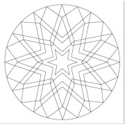 Malování pískem šablona Mandala 19.