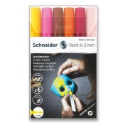 Akrylový popisovač Schneider Paint-It 310 souprava V3, 6 barev