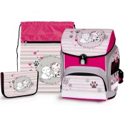 Školní anatomická aktovka Stil Cute Pets SET, psaníčko s drukem zdarma