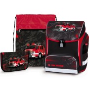 Aktovka pro prvňáčky Stil Fire Rescue SET, psaníčko s drukem zdarma