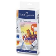 Akvarelové barvy Faber-Castell 12 barev