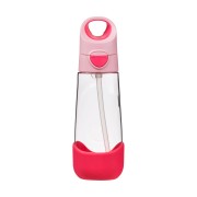 Lahev na pití s brčkem 600 ml - flamingo fizz