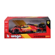 Bburago - RACING, FERRARI 499P, 24H LE MANS CHAMPION 2024, červená, 1:18