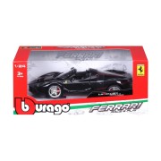 Bburago - RACE+PLAY, Ferrari LaFerrari Aperta, černá metalíza, 1:24