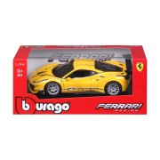 Bburago - RACING, Ferrari 488 Challenge, žlutá, 1:24