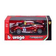 Bburago - RACING, Ferrari 488 Challenge (Formula racing 2017), tmavě červená, 1:24