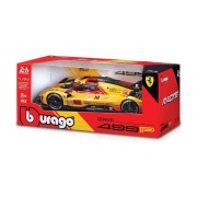 Bburago - RACING, Ferrari 499P - 24h Le Mans Livery 2024, žlutá, 1:24
