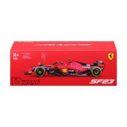 Bburago - FORMULA RACING, Ferrari SF-23 (2023) v dekorativním boxu, #55 Carlos Sainz, 1:24