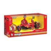 Bburago - RACE F1 s figurkou jezdce, Ferrari SF-24.2024, 16 Charles Leclerc, 1:24
