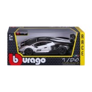 Bburago - RACE, Lamborghini Essenza SCV12, bílá perleť-černá, 1:24