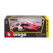 Bburago - RACE, Porsche 963 (2024), bílá-červená, 1:24