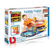 Bburago - STREET FIRE, Parkovací herní sada – garáž se dvěma autíčky, 1:43