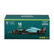 Bburago - RACE Formule F1 v dekorativním boxu, Aston Martin AMR23 (2023), #18 Lance Stroll