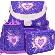 Školní batoh Belmil MiniFit 405-33 Love purple SET a doprava zdarma