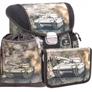 Školní batoh BELMIL 403-13 Military vehicle - SET