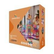 Cleverclixx – Magnetická stavebnice Mega Creative Pack Pastel – 210 ks