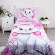 Dětské povlečení 140x200 Marie Cat Pink 03