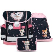 Aktovka pro prvňáčky BELMIL 403-13 Cute Kitten SET a doprava zdarma