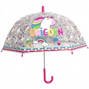 Dětský deštník Jednorožec průhledný