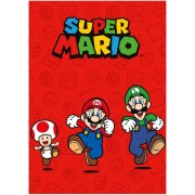Dětská deka Super Mario Red