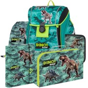 Aktovka pro prvňáčky Oxybag PREMIUM LIGHT Dino, 5dílný set a svačinový box zdarma