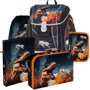 Škoní aktovka Oxybag Premium Light Dino Raptor - 5dílný set