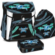 Školní aktovka Ars Una Drone Pro magnetic, 3dílný set