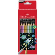 Pastelky Faber-Castell Metalické 10 barev